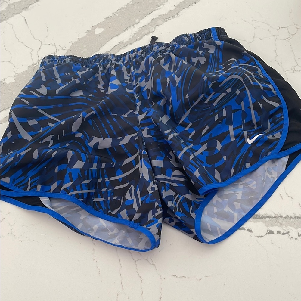 Nike Dynamic Blue and Black Athletic Shorts